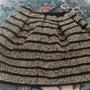 AKIRA Black and Cream Bubble Mini Skirt
